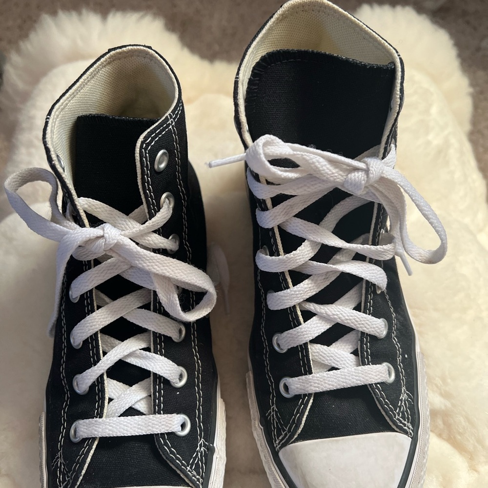Converse Black and White Kids High-Top Sneakers